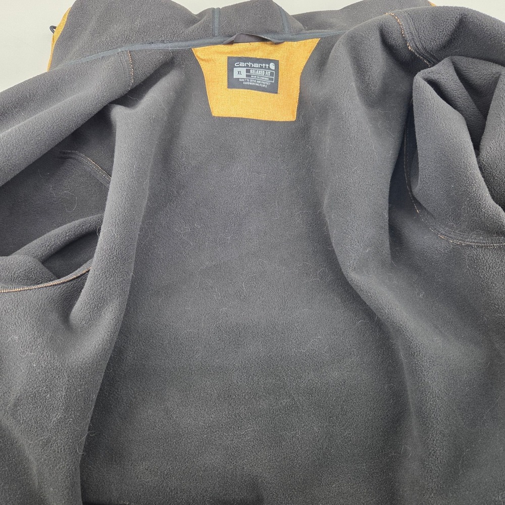 Carhartt Rain Defender Hooded Jacket Mens XL Brown Relaxed Fit Workwear Gorpcore - Picture 6 of 8